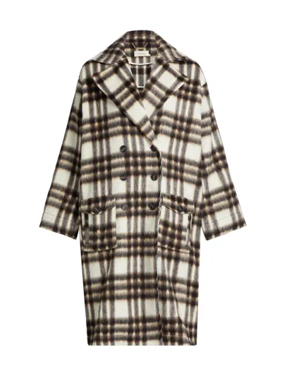 Kivari Women's Kinley Check Coat In Brown