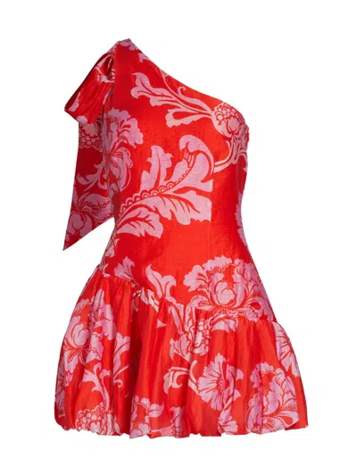 Kivari Women's Olina Floral One-shoulder Minidress