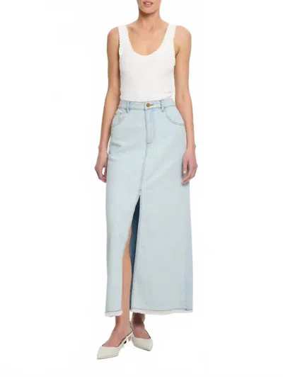 Kivari Zoya Skirt In Pale Indigo In Blue