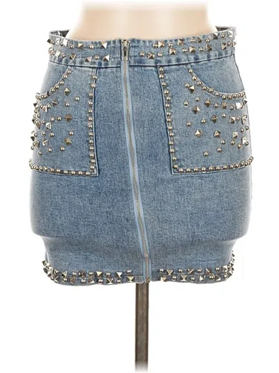 Pre-owned Kiwi Denim Skirt In Blue