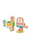 Kiwico Rainbow Blocks And Cars Building Set - Ages 18 Months+