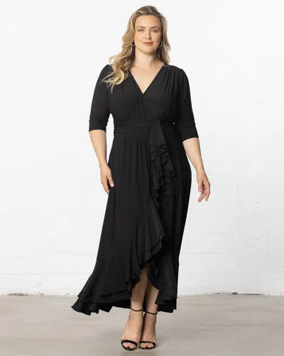 Kiyonna 11242203 Plus Size Formal High Low Dress In Black