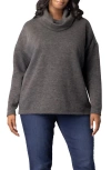 Kiyonna Astrid Turtleneck Sweater In Gray