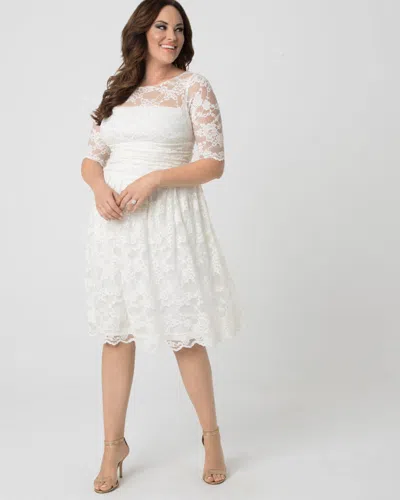 Kiyonna Aurora Lace Dress In White