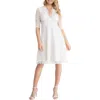 Kiyonna Bella A-line Lace Dress In Ivory