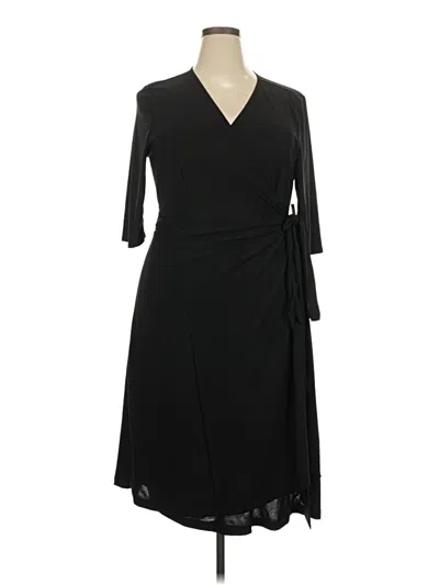 Pre-owned Kiyonna Cardigan Sweater In Black