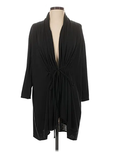 Pre-owned Kiyonna Cardigan Sweater In Black
