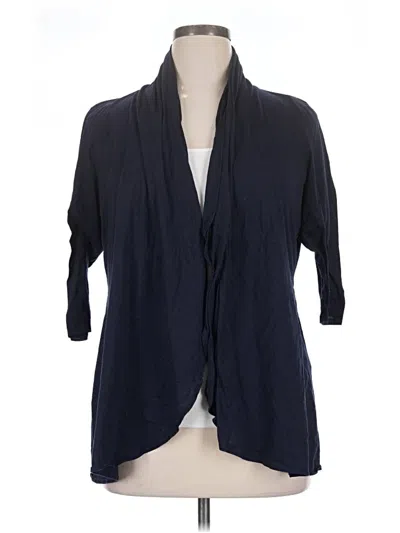 Pre-owned Kiyonna Cardigan Sweater In Blue