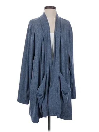 Pre-owned Kiyonna Cardigan Sweater In Blue