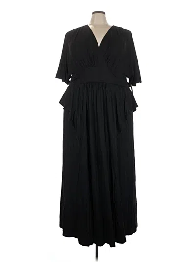 Pre-owned Kiyonna Casual Dress In Black
