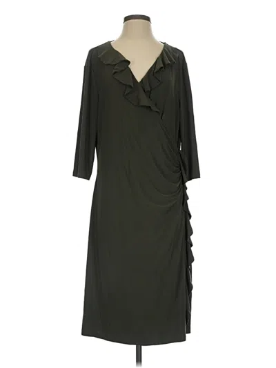 Pre-owned Kiyonna Casual Dress In Green