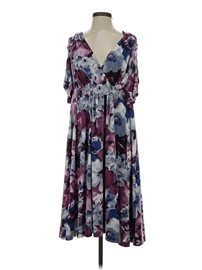 Pre-owned Kiyonna Casual Dress In Purple