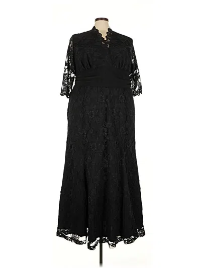 Kiyonna Cocktail Dress In Black