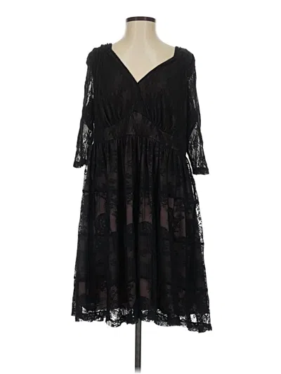 Pre-owned Kiyonna Cocktail Dress In Black
