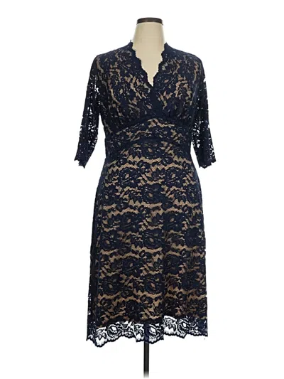 Pre-owned Kiyonna Cocktail Dress In Blue
