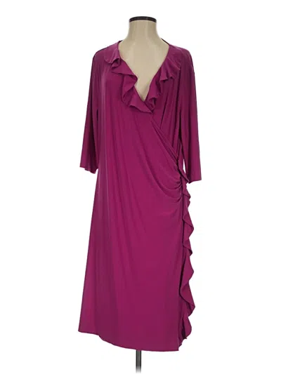 Pre-owned Kiyonna Cocktail Dress In Burgundy