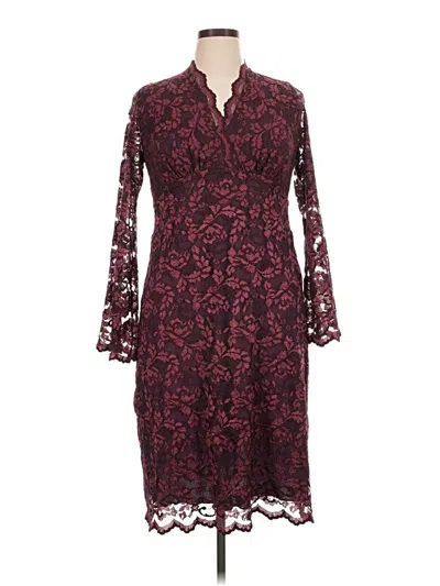 Pre-owned Kiyonna Cocktail Dress In Burgundy