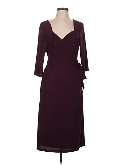Pre-owned Kiyonna Cocktail Dress In Burgundy