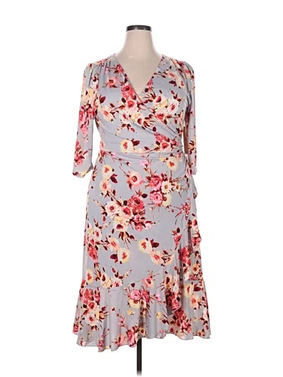 Kiyonna Cocktail Dress In Gray