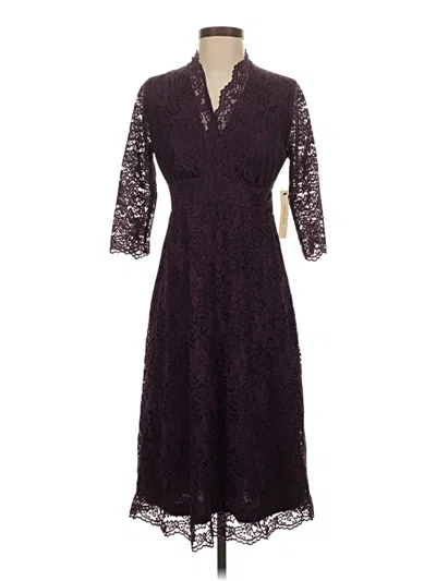 Kiyonna Cocktail Dress In Purple
