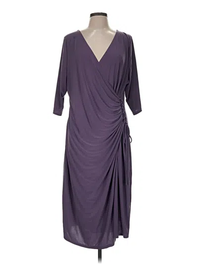 Pre-owned Kiyonna Cocktail Dress In Purple