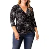 Kiyonna Faux Wrap Top