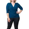 Kiyonna Faux Wrap Top
