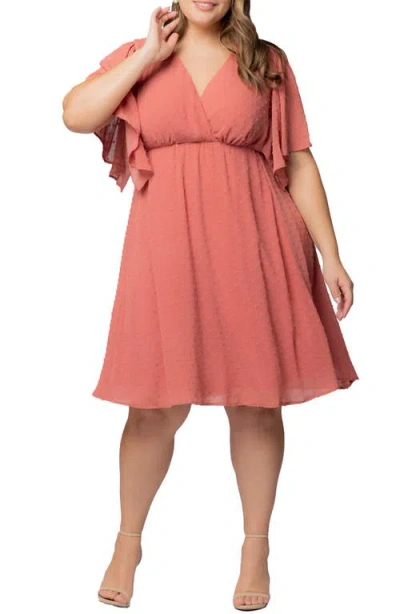 Kiyonna Florence Flutter Sleeve Dress