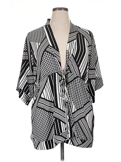 Pre-owned Kiyonna Kimono In Black