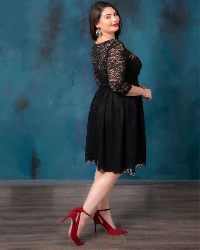 Kiyonna Luna Lace Dress In Black