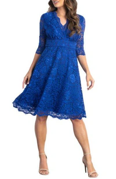 KIYONNA KIYONNA MADEMOISELLE A-LINE LACE COCKTAIL DRESS