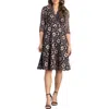 Kiyonna Mon Cherie Lace Cocktail Dress In Multi