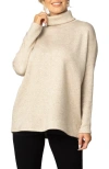 Kiyonna Paris Turtleneck Tunic Sweater In Black