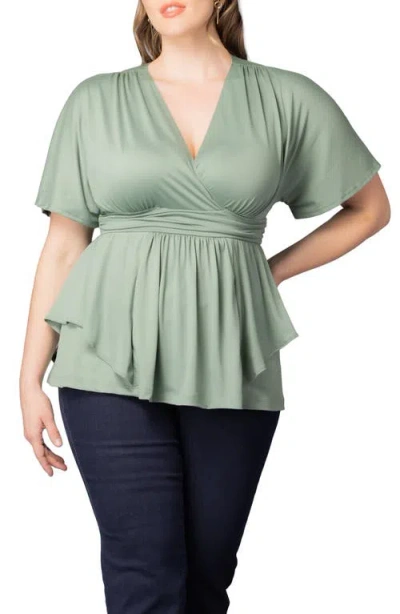 Kiyonna Promenade Top In Green