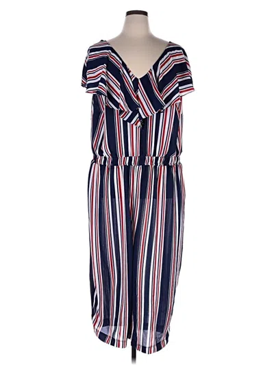 Pre-owned Kiyonna Romper In Blue