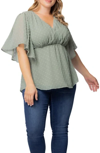 Kiyonna Seaside Serenade Top In Green
