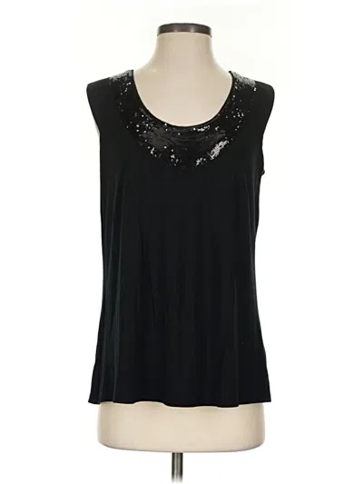 Pre-owned Kiyonna Sleeveless Blouse In Black