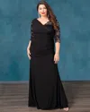 Kiyonna Soiree Evening Gown In Black