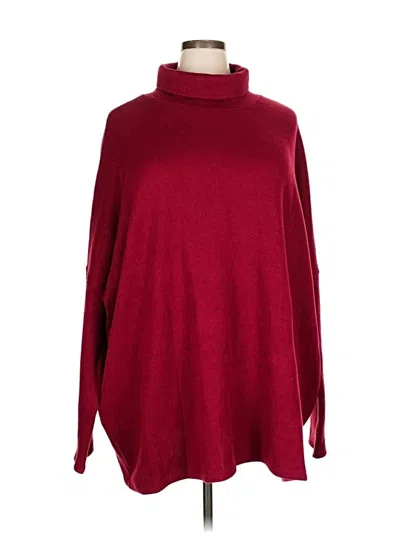 Pre-owned Kiyonna Turtleneck Sweater In Burgundy