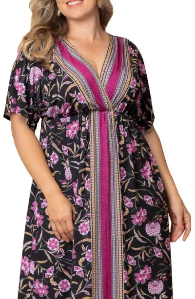 Kiyonna Wanderlust Floral Maxi Dress