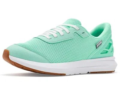 Kizik Athens 2 Hands-free (big Kid) Girl's Shoes Beach Glass : 4 Big Kid M, Textile In Green