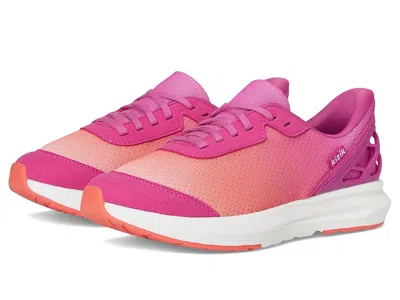 Kizik Athens 2 Hands-free (little Kid) Girl's Shoes Fiery Coral/rose Violet : 10.5 Little Kid M, Textile In Pink