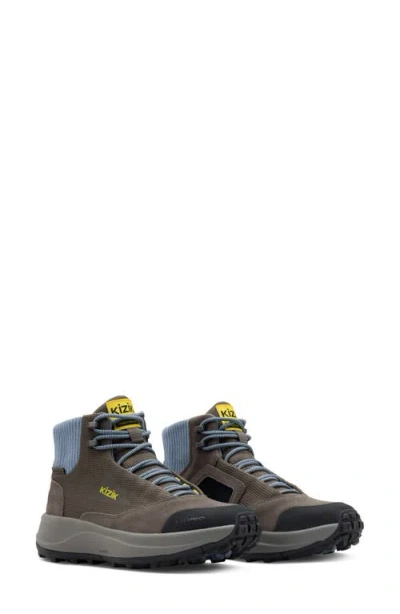 Kizik Freedom Hike Waterproof Hiking Boot In Gray