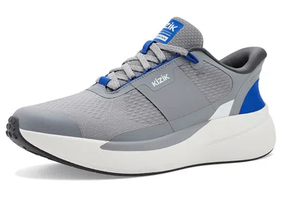 Kizik Freedom Run Hands-free Men's Running Shoes Alloy/blue: 13 M In Gray