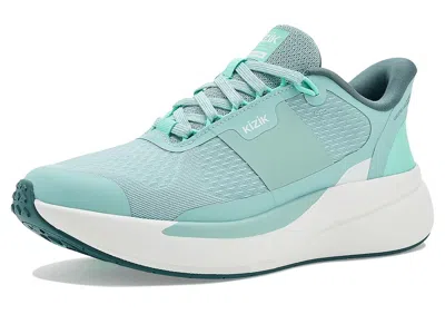Kizik Freedom Run Hands-free Women's Running Shoes Surf Spray/beach Glass: 9 M In Green