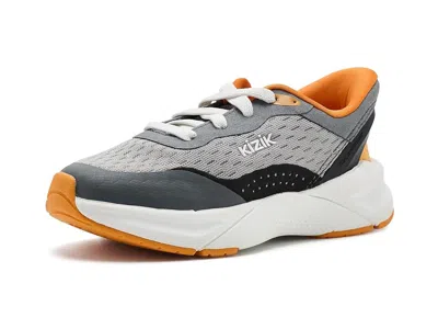 Kizik Phoenix 2 Hands- Free (toddler) Kid's Shoes Circular Gray/electric Orange: 10 Toddler Medium