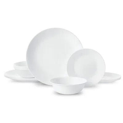 Kizz Winter Frost White 12-piece Glass Dinnerware Set (service For 4)