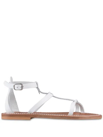 KJACQUES ANKLE-BUCKLE LEATHER SANDALS