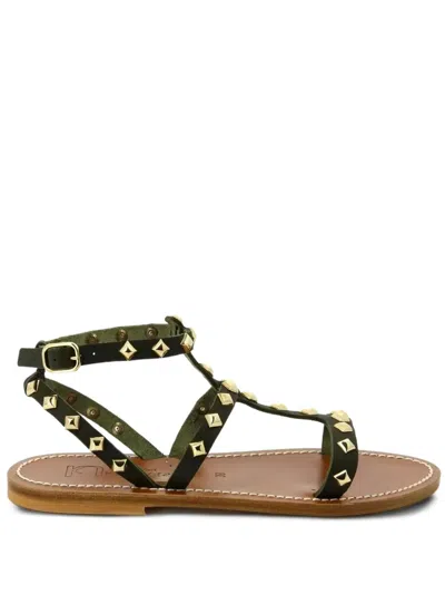 KJACQUES ARELATEPYR STUDDED FLAT SANDALS