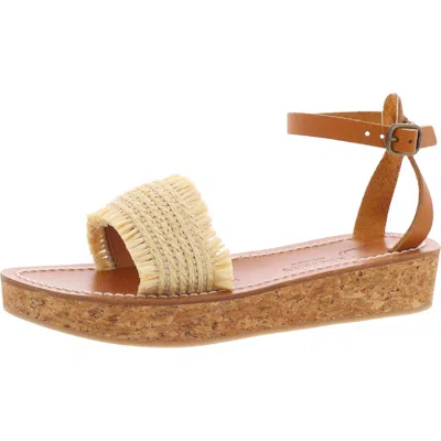 Kjacques Atribis Womens Fringe Man Made Ankle Strap